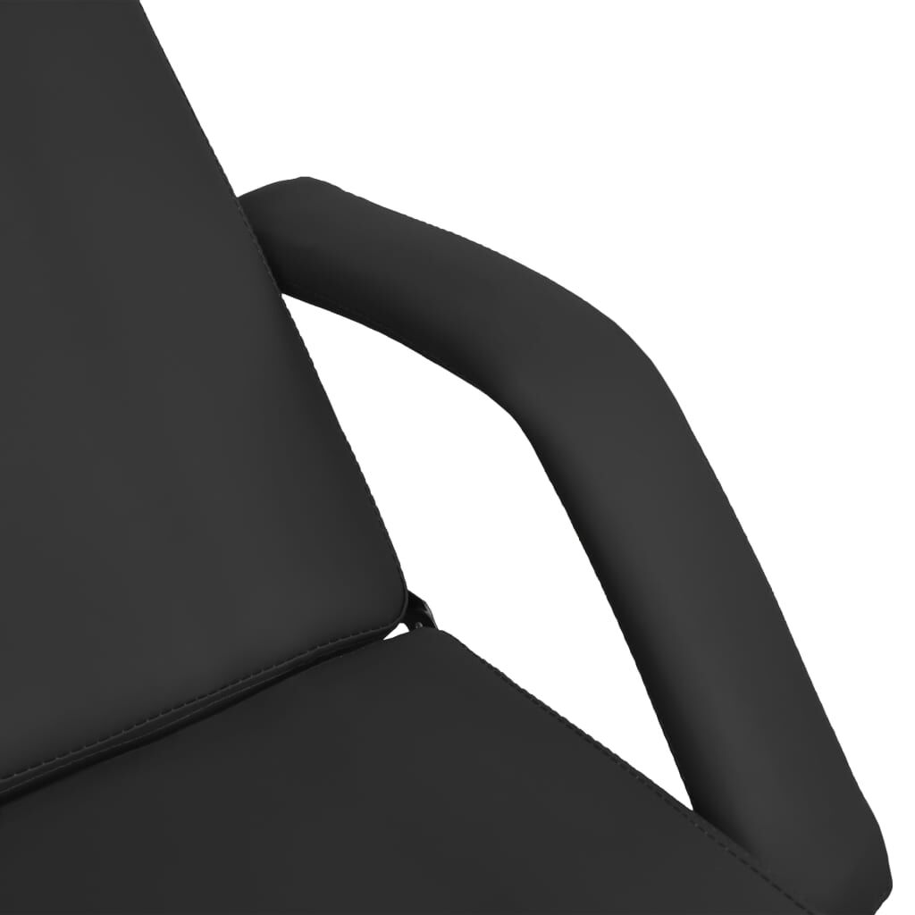 vidaXL Massage Table Black 180x62x(87-112) cm