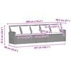 vidaXL Garden Sofa 5-Seater with Cushions Brown Poly Rattan