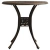 vidaXL 3 Piece Bistro Set Cast Aluminium Bronze