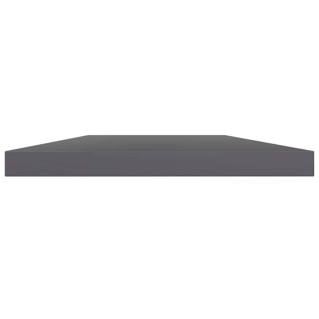 vidaXL Bookshelf Boards 8 pcs High Gloss Grey 40x20x1.5 cm Engineered Wood