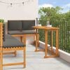 vidaXL Garden Bistro Set 5 pcs Brown Solid Acacia Wood
