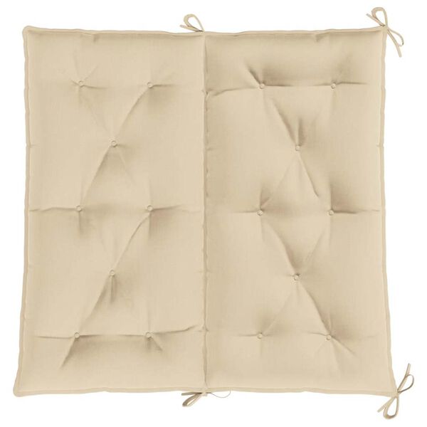 vidaXL Garden Bench Cushion Beige 100x(50+50)x7cm Oxford Fabric