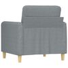 vidaXL Sofa Chair Light Grey 60 cm Fabric
