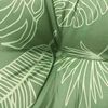 vidaXL Garden Bench Cushions 2pcs Leaf Pattern 150x50x7cm Fabric