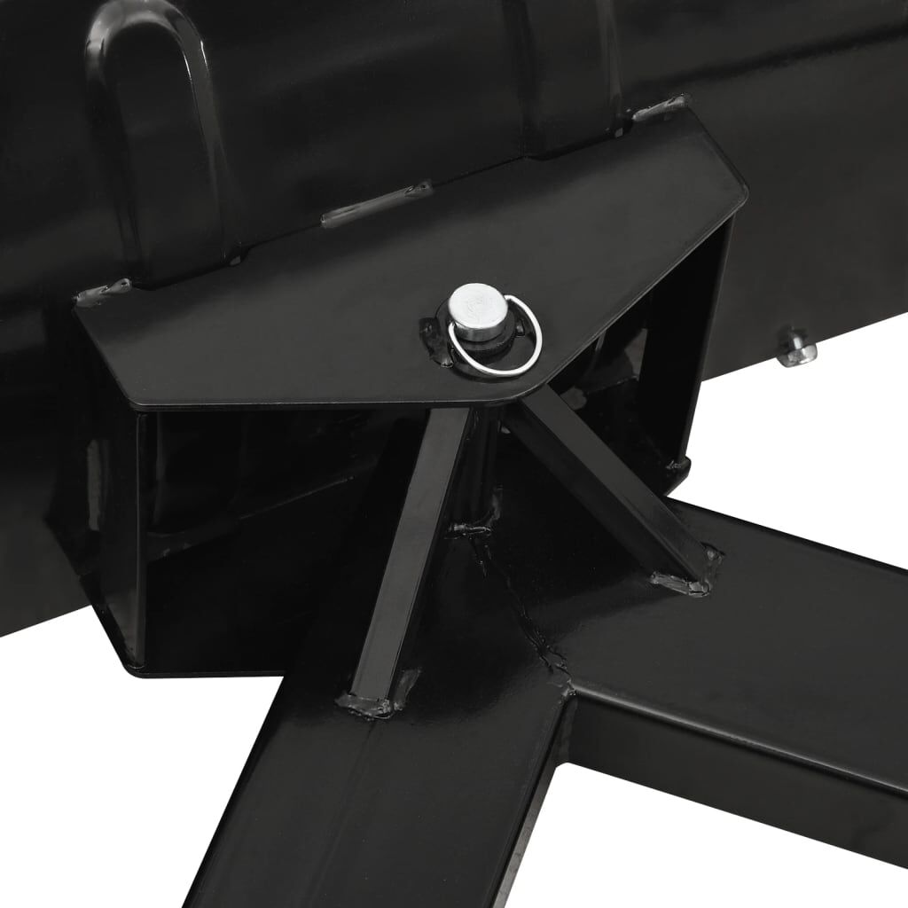 vidaXL Snow Plough for Forklift 150x38 cm Black