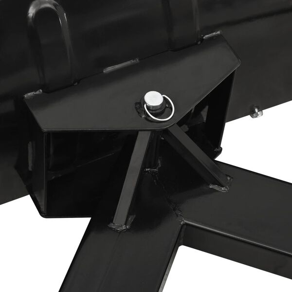 vidaXL Snow Plough for Forklift 150x38 cm Black