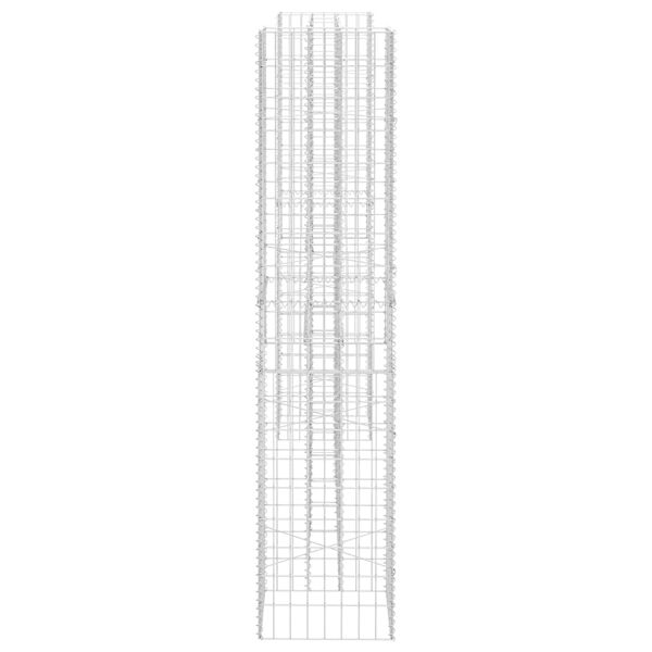 vidaXL H-Shaped Gabion Planter Steel Wire 260x40x180 cm