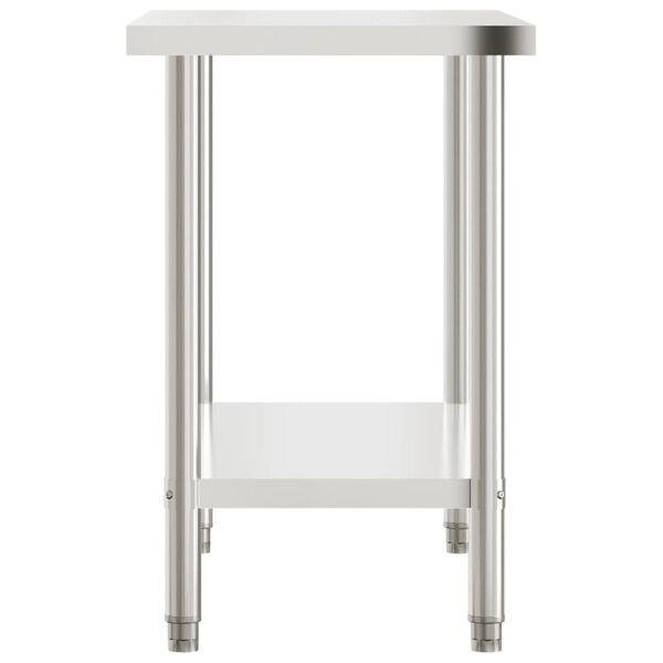 vidaXL Kitchen Work Table 110x55x85 cm Stainless Steel