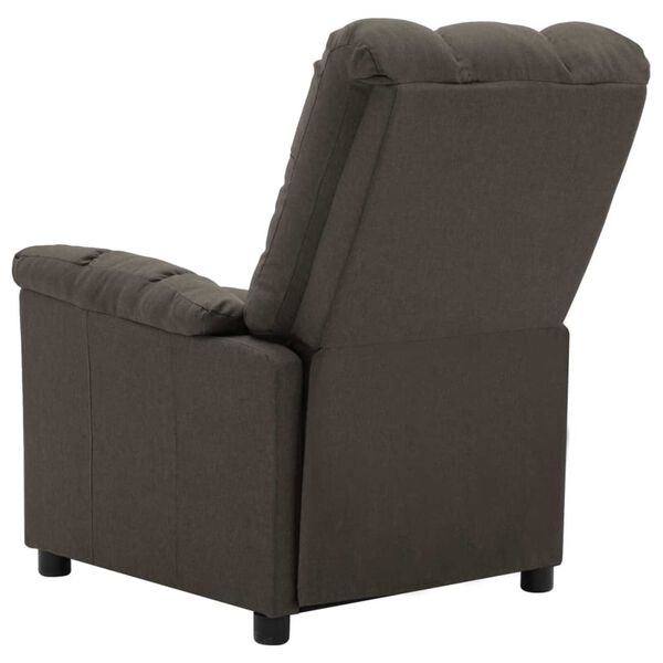 vidaXL Electric Massage Chair Taupe Fabric