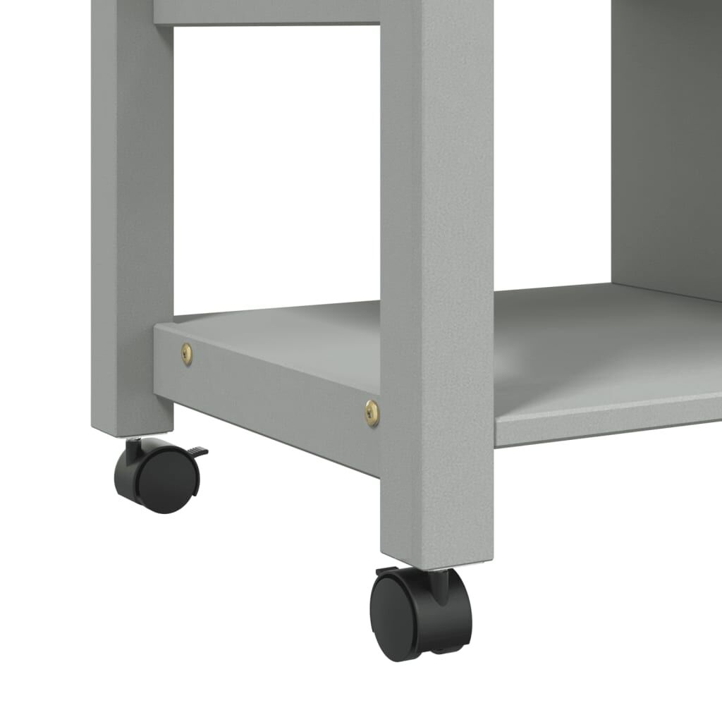 vidaXL Kitchen Trolley MONZA 84x40x90 cm Solid Wood Pine