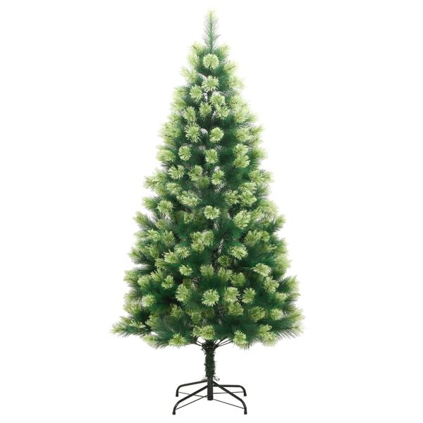 vidaXL Artificial Hinged Christmas Tree 150 LEDs 150 cm