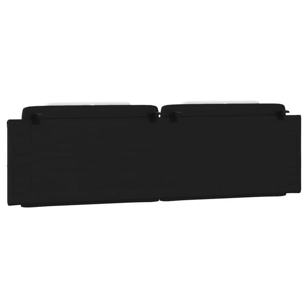 vidaXL Headboard Cushion "Viana" Black and White 183 cm King Faux Leather