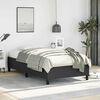 vidaXL Bed Frame without Mattress Black 100x190 cm Twin Faux Leather