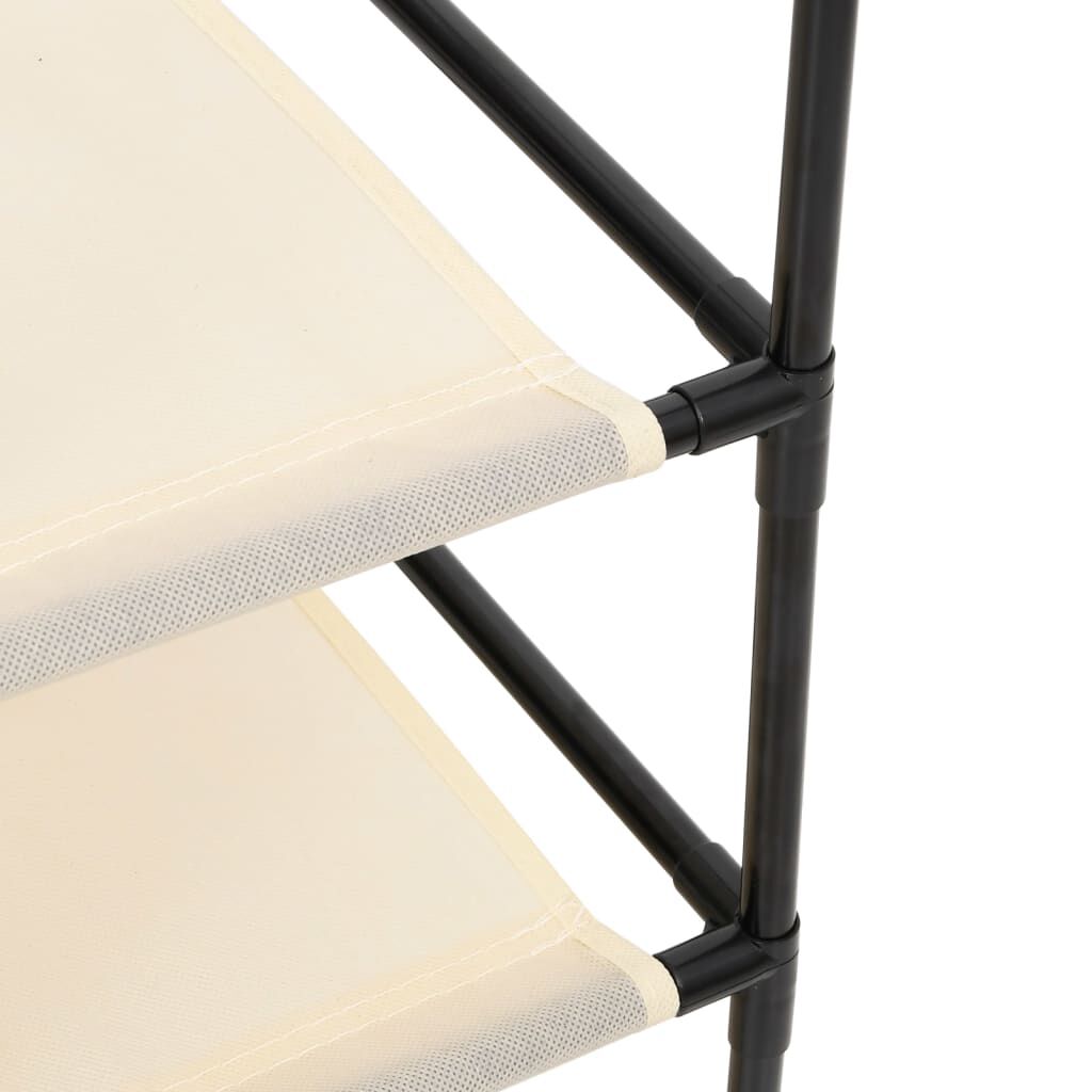vidaXL Storage Cabinet with 6 Drawers 55x29x55 cm Cream Steel