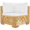 vidaXL 5 Piece Garden Lounge Set with Cushions Solid Wood Teak