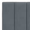 vidaXL Headboard Cushion "Hanko" Dark Grey 137 cm Double Velvet