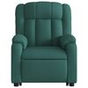 vidaXL Stand up Massage Recliner Chair Dark Green Fabric