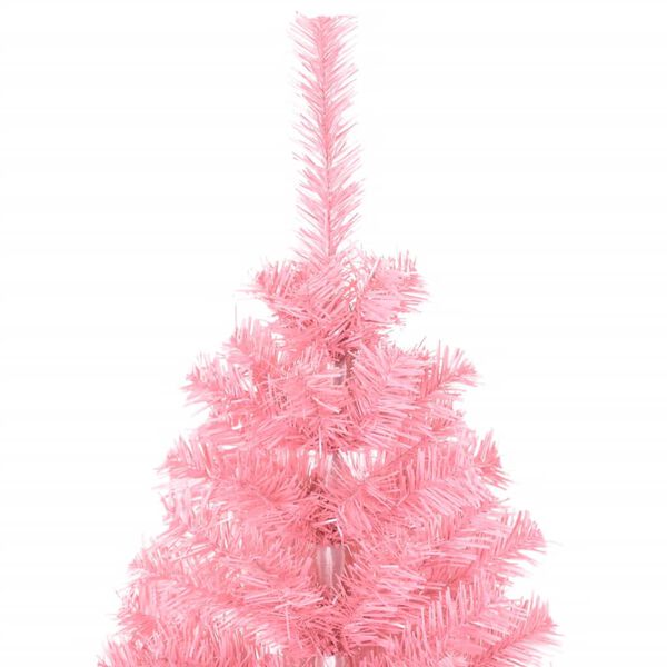 vidaXL Artificial Christmas Tree with Stand Pink 150 cm PVC