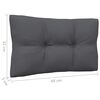 vidaXL Garden Middle Sofa with Cushions White Solid Pinewood
