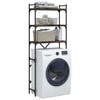 vidaXL Washing Machine Shelf Smoked Oak 67x25x163 cm Engineered Wood
