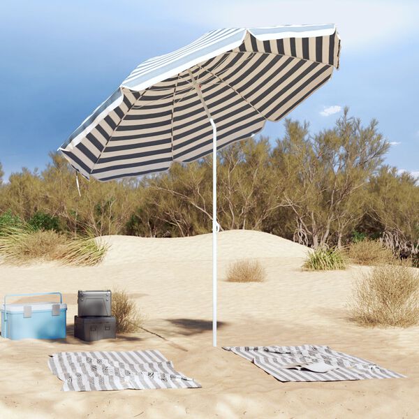 vidaXL Beach Parasol Blue 300 cm