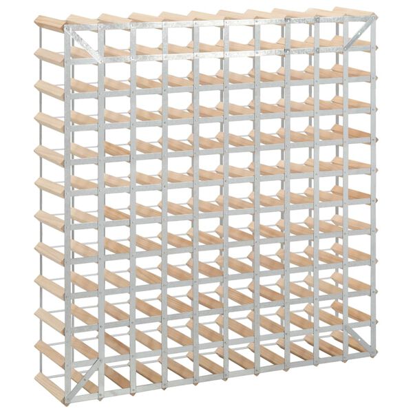 vidaXL Wine Rack for 120 Bottles Solid Pinewood