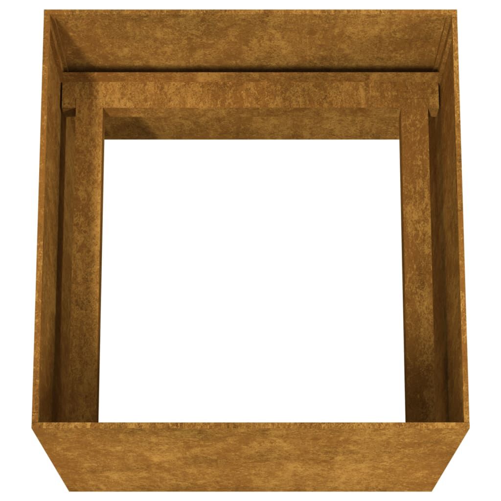 vidaXL Planter 40x41x40 cm Corten Steel