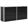 vidaXL Garden Raised Bed Anthracite 160x40x77 cm Galvanised Steel