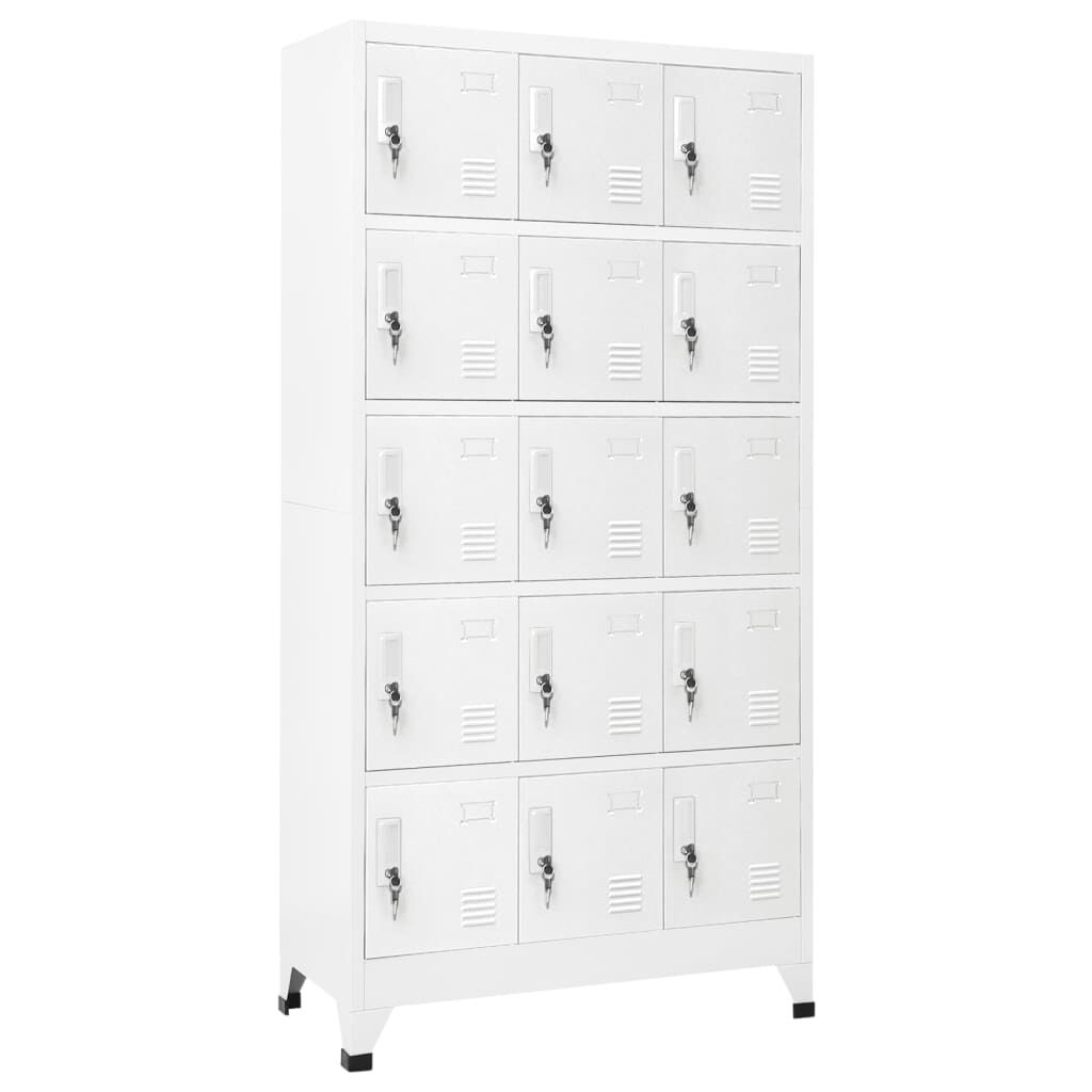 vidaXL Locker Cabinet Light Grey 90x40x180 cm Steel