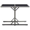 vidaXL 3 Piece Garden Dining Set Black