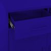 vidaXL Storage Cabinet Navy Blue 80x35x101.5 cm Steel