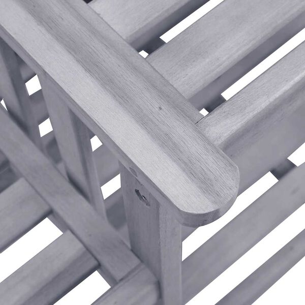 vidaXL Garden Chairs with Tea Table and Cushions Solid Acacia Wood