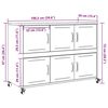 vidaXL Sideboard Black 100.5x39x72 cm Steel