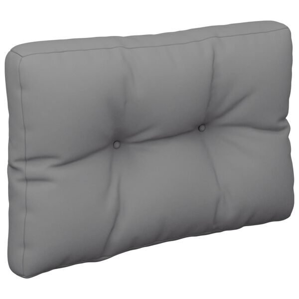 vidaXL Pallet Cushions 2 pcs Grey Fabric
