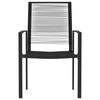 vidaXL 3 Piece Garden Dining Set Black