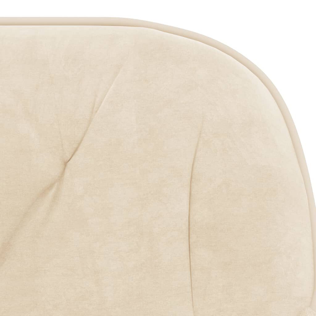 vidaXL Dining Chairs 2 pcs Cream Velvet