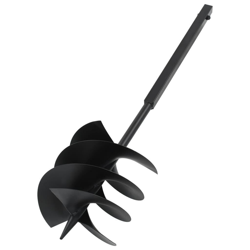 vidaXL Ground Drill with Handle 250 mm with Extension Tube 12 m Steel