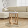 vidaXL Coffee Table White 41x41x48.5cm Engineered Wood&Solid Wood Pine