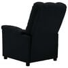 vidaXL Electric Recliner Chair Black Fabric