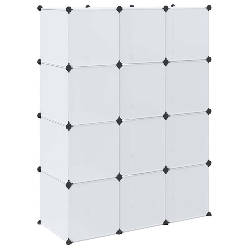 vidaXL Modular Cabinet with 9 Compartments 109x36.5x143 cm White