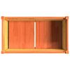vidaXL Garden Planter Wax Brown 90x50x70 cm Solid Wood Pine