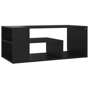 vidaXL Coffee Table Black 100x50x40 cm Engineered Wood