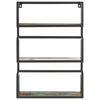 vidaXL Wall Shelf 60x20x85 cm Solid Reclaimed Wood