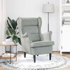 vidaXL Armchair Light Grey Velvet
