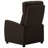 vidaXL Electric Massage Chair Dark Brown Fabric