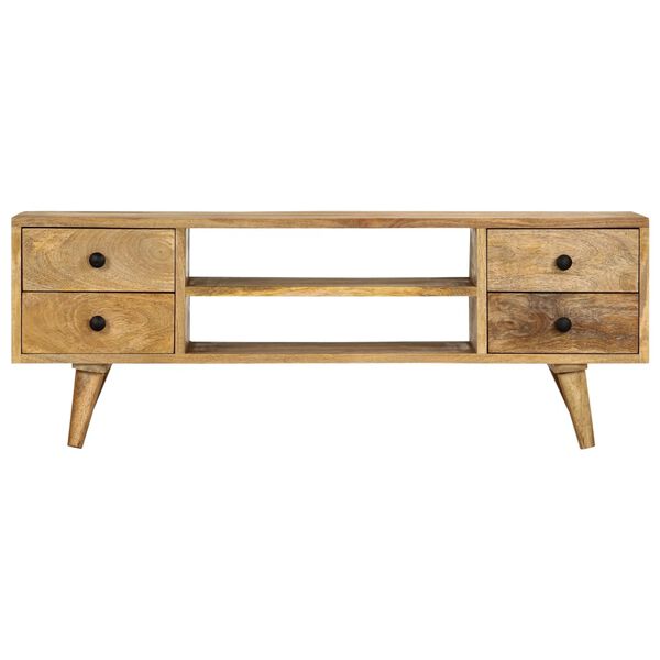 vidaXL TV Cabinet 110x35x40 cm Solid Mango Wood