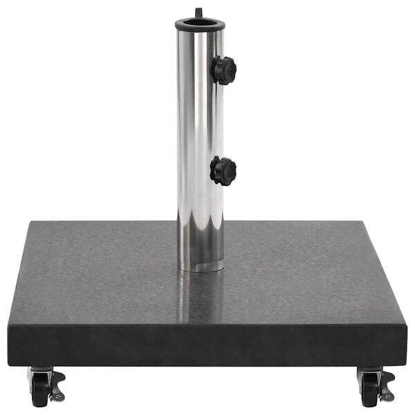 vidaXL Parasol Base Granite 30 kg Square Black
