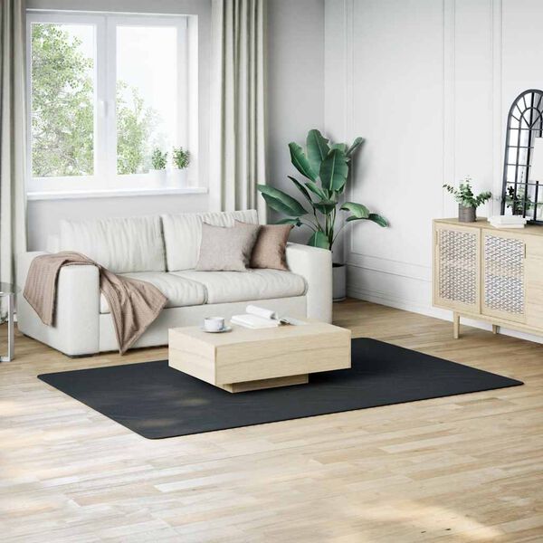 vidaXL Washable Rug Soft Shaggy Black 160x230 cm Anti Slip
