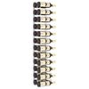 vidaXL Wall Mounted Wine Rack for 24 Bottles White Iron