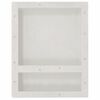 vidaXL Shower Niche with 2 Compartments Matt White 41x51x10 cm